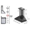 Convertible Vent Wooden Wall Mount Range Hood - 30 Inch