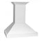 30 In. Wooden Wall Mount Range Hood In Smooth Bright White Finish