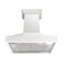 30 In. Wooden Wall Mount Range Hood In Smooth Bright White Finish