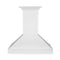 30 In. Wooden Wall Mount Range Hood In Smooth Bright White Finish