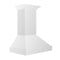36 In. Wooden Wall Mount Range Hood In Smooth Bright White Finish