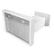 36 In. Wooden Wall Mount Range Hood In Smooth Bright White Finish