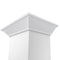 48 In. Wooden Wall Mount Range Hood In Smooth Bright White Finish