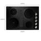 30" Electric Downdraft Cooktop With 4 Elements