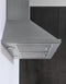 30 Chimney Hood, 1 motor, 600 CFM