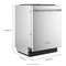 Kitchenaid® 39 Dba Printshield™ Finish Flush-to-cabinet Dishwasher With Freeflex™ Fit Third Level Rack