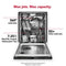 360° Max Jets™ Third Rack Dishwasher with Stainless Steel Third Rack Wash Jets, 44 dBA
