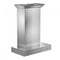 30 in. Professional Wall Mount Range Hood In Stainless Steel With Crown Molding