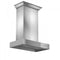 30 in. Professional Wall Mount Range Hood In Stainless Steel With Crown Molding