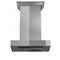 30 in. Professional Wall Mount Range Hood In Stainless Steel With Crown Molding