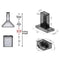36 in. Ducted Professional Island Mount Range Hood