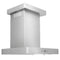 24 In. Convertible Vent Wall Mount Range Hood In Stainless Steel With Crown Molding