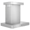 24 In. Convertible Vent Wall Mount Range Hood In Stainless Steel With Crown Molding