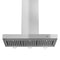 36 In. Convertible Vent Wall Mount Range Hood In Stainless Steel With Crown Molding