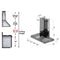 36 In. Convertible Vent Wall Mount Range Hood In Stainless Steel With Crown Molding