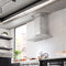 48 In. Crownsound™ Ducted Vent Wall Mount Range Hood In Stainless Steel With Built-in Bluetooth Speakers