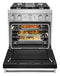 KitchenAid® 30'' Smart Commercial-Style Dual Fuel Range with 4 Burners