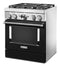 KitchenAid® 30'' Smart Commercial-Style Dual Fuel Range with 4 Burners