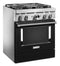 KitchenAid® 30'' Smart Commercial-Style Dual Fuel Range with 4 Burners