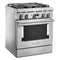 30'' Smart Commercial-Style Dual Fuel Range with 4 Burners
