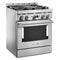 30'' Smart Commercial-Style Dual Fuel Range with 4 Burners