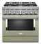 KitchenAid® 36'' Smart Commercial-Style Dual Fuel Range with 6 Burners