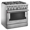 Kitchenaid® 36'' Smart Commercial-style Dual Fuel Range With 6 Burners