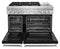 KitchenAid® 48'' Smart Commercial-Style Dual Fuel Range with Griddle
