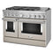 48'' Smart Commercial-Style Dual Fuel Range with Griddle