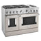 48'' Smart Commercial-Style Dual Fuel Range with Griddle