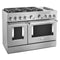 48'' Smart Commercial-Style Dual Fuel Range with Griddle