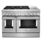 48'' Smart Commercial-Style Dual Fuel Range with Griddle
