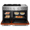 48-inch 6 Burner Commercial-style Dual Fuel Range With Griddle