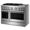 48-inch 6 Burner Commercial-style Dual Fuel Range With Griddle