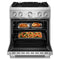 30-inch 4 Burner Commercial-style Dual Fuel Range With No Preheat Air Fry Mode