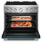 36-inch 6 Burner Commercial-style Dual Fuel Range With No Preheat Air Fry Mode