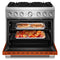 36-inch 6 Burner Commercial-style Dual Fuel Range With No Preheat Air Fry Mode