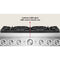 36-inch 6 Burner Commercial-style Dual Fuel Range With No Preheat Air Fry Mode