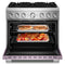 36-inch 6 Burner Commercial-style Dual Fuel Range With No Preheat Air Fry Mode