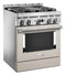 KitchenAid® 30'' Smart Commercial-Style Gas Range with 4 Burners