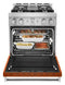 KitchenAid® 30'' Smart Commercial-Style Gas Range with 4 Burners