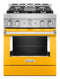 KitchenAid® 30'' Smart Commercial-Style Gas Range with 4 Burners