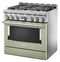 KitchenAid® 36'' Smart Commercial-Style Gas Range with 6 Burners