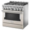 36'' Smart Commercial-Style Gas Range with 6 Burners