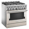 36'' Smart Commercial-Style Gas Range with 6 Burners