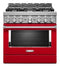 KitchenAid® 36'' Smart Commercial-Style Gas Range with 6 Burners