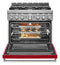 KitchenAid® 36'' Smart Commercial-Style Gas Range with 6 Burners