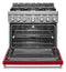 KitchenAid® 36'' Smart Commercial-Style Gas Range with 6 Burners