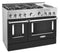 KitchenAid® 48'' Smart Commercial-Style Gas Range with Griddle