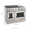 48'' Smart Commercial-Style Gas Range with Griddle